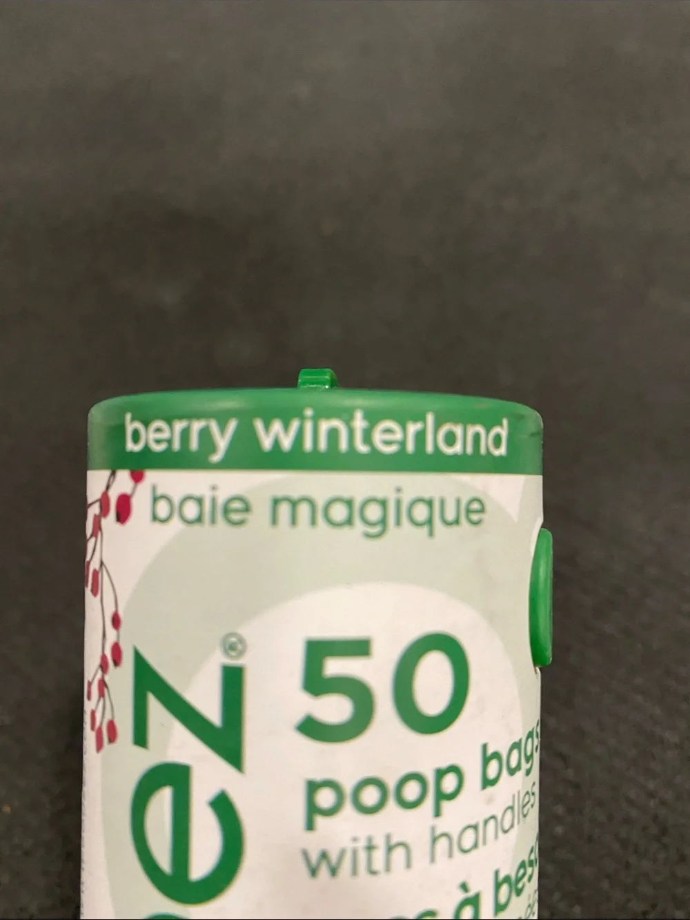 50-Pack Green Poop Bags with Handles